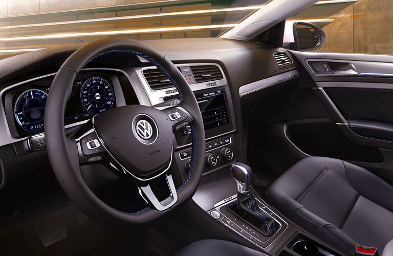 steering wheel of a 2019 Volkswagen e-Golf