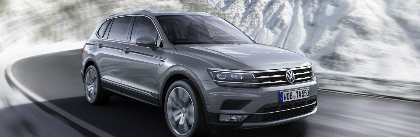 2018 Tiguan on a Mountain Road