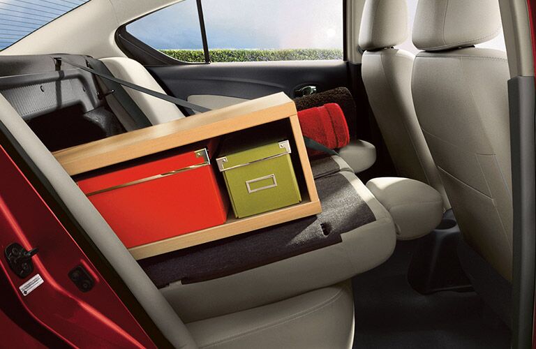 2017 Nissan Versa Sedan 60/40-Spit Rear Fold-Down Seats