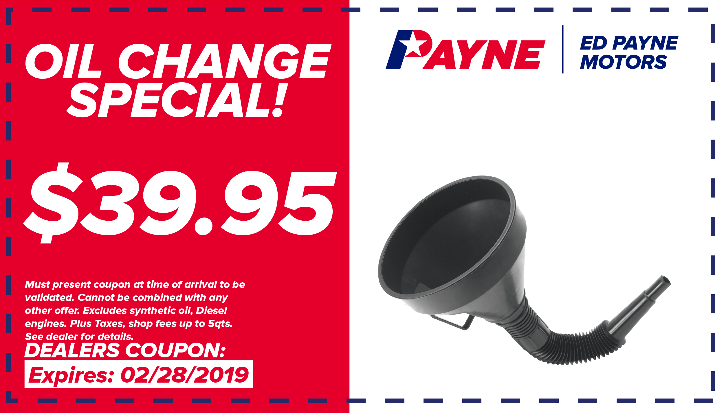 Auto Service Specials in Weslaco & McAllen, TX Ed Payne Motors