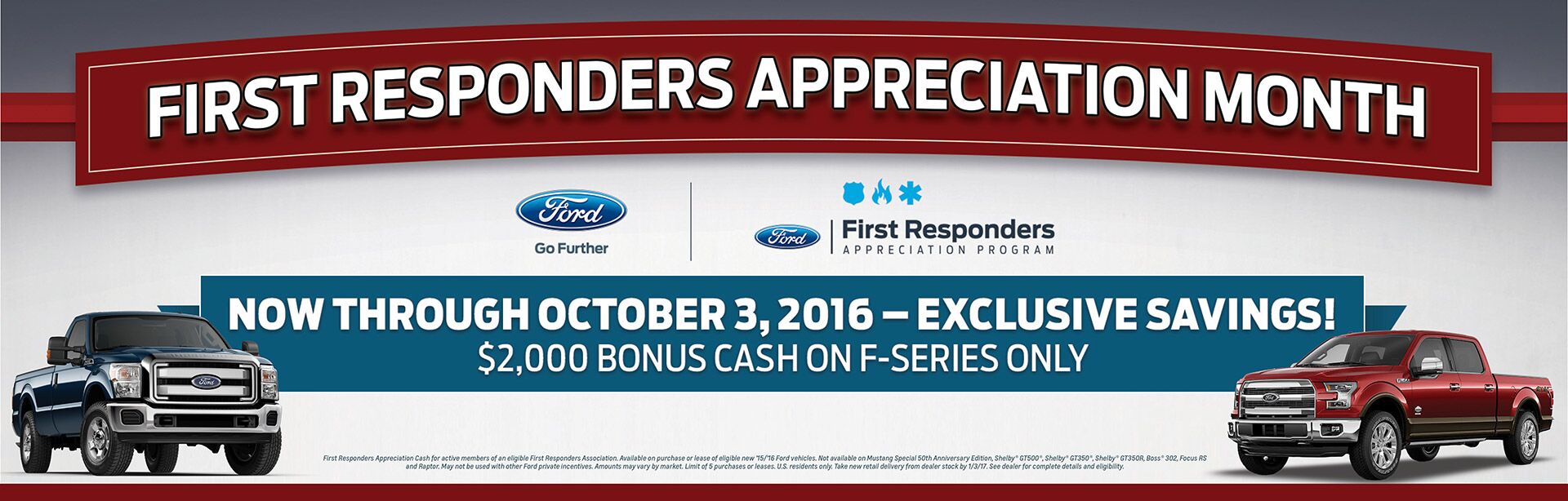 Ford First Responder >> First Responders Appreciation Month 2 000 Bonus Cash On F Ford First Responder >> First Responders Appreciation Month 2 000 Bonus Cash On F