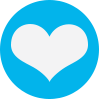 Light Blue Heart Icon