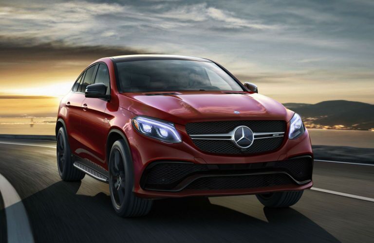 Red 2016 Mercedes-Benz GLE Coupe Front End Exterior