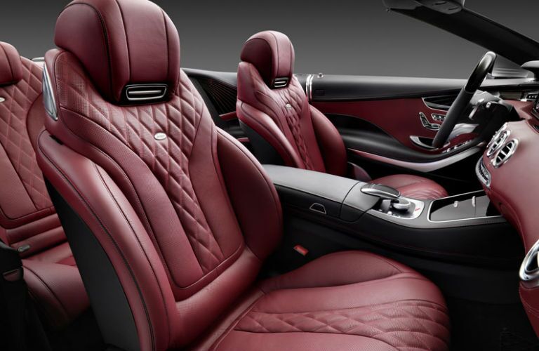2017 Mercedes-Benz S-Class Cabriolet Luxury Front Seats with Red Nappa Leather