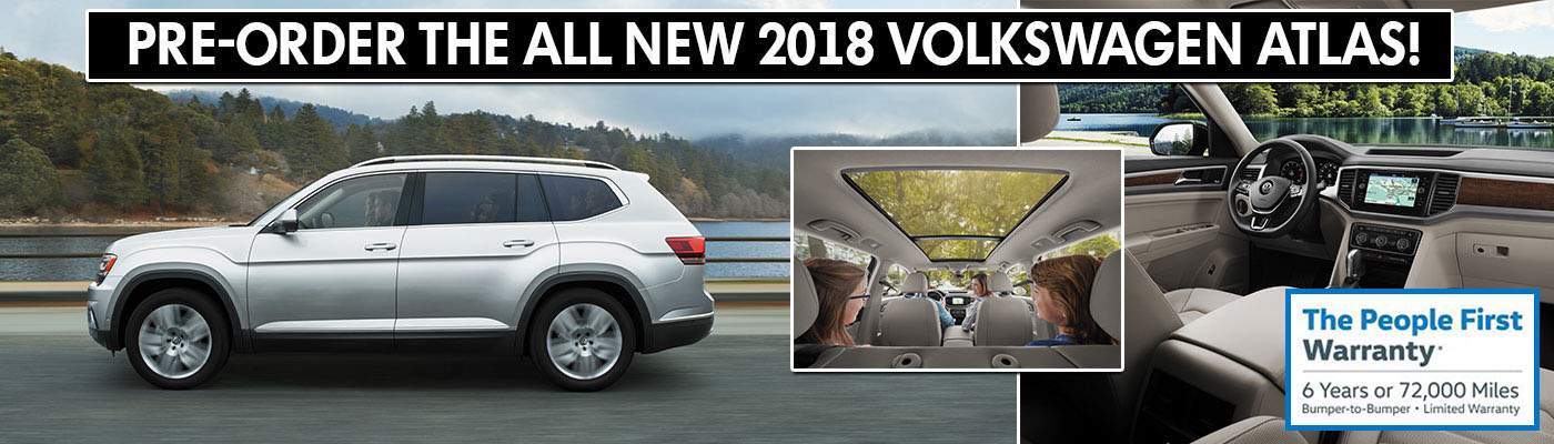 Pre-Order the All New 2018 Volkswagen Atlas at Paul Clark VW! Pre-Order the All New 2018 Volkswagen Atlas at Paul Clark VW!