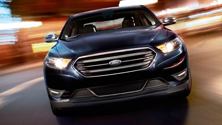 The front end of the 2015 Ford Taurus is aggressive and intimidating!