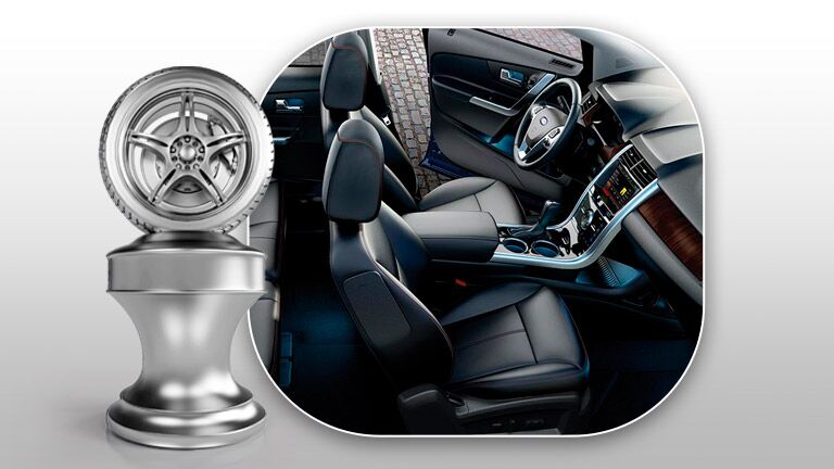 The interior of the 2015 Ford Edge Tampa Bay FL is easy to navigate.