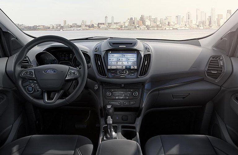 2017 Ford Escape front interior driver dash and display audio