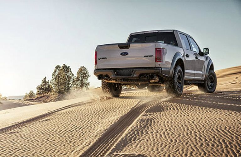 2017 Ford F-150 Raptor making tracks through the sand