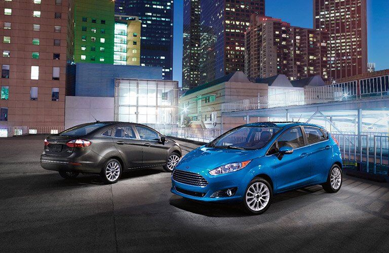 2017 Ford Fiesta and 2017 Ford Fiesta Hatchback exterior