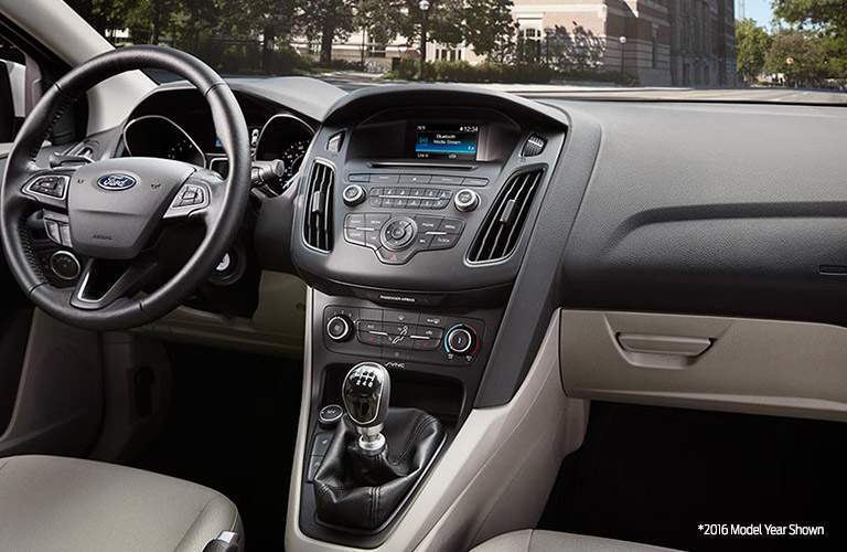 2017 Ford Focus RS front interior driver dash and display audio