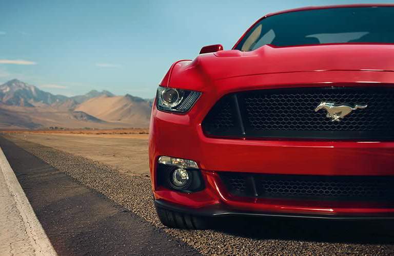 2017 Ford Mustang front exterior grille and logo