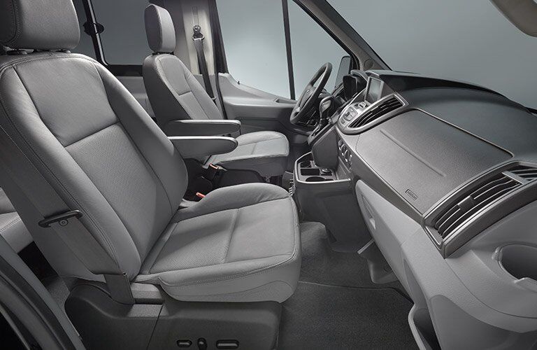 2017 Ford Transit front interior passenger space