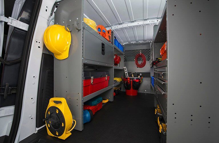 2017 Ford Transit Connect rear interior cargo space