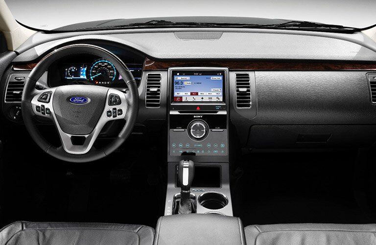 2017 Ford Flex front interior driver dash and display audio