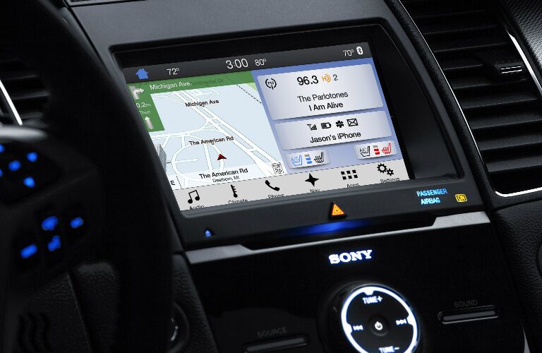 2017 Ford Taurus front interior display audio