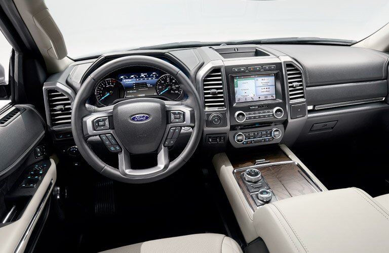2018 Ford Expedition front interior driver dash and display audio