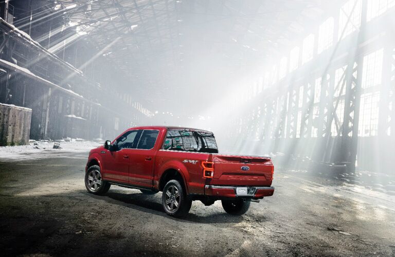 2018 Ford F-150 Diesel red side view