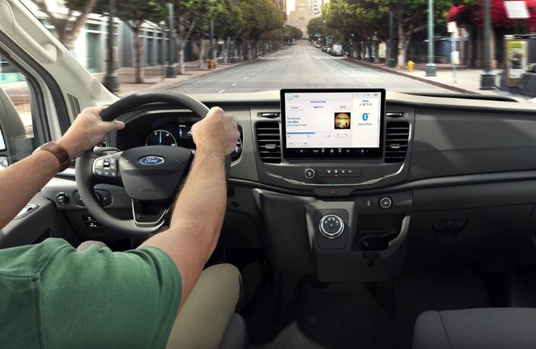 2023 Ford E-Transit Steering Wheel and Dashboard