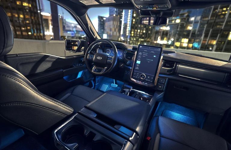 2023 Ford F-150 Lightning Steering Wheel and Dashboard