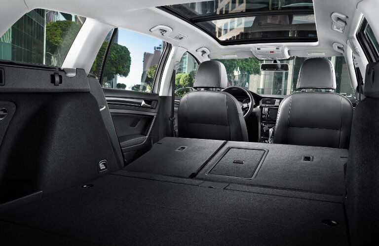 2015 VW SportWagen Rear seats folded