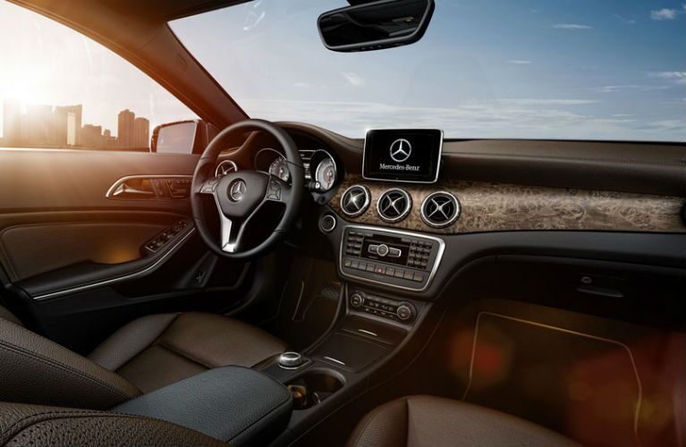 2017 Mercedes-Benz GLA Brown Leather Upholstery