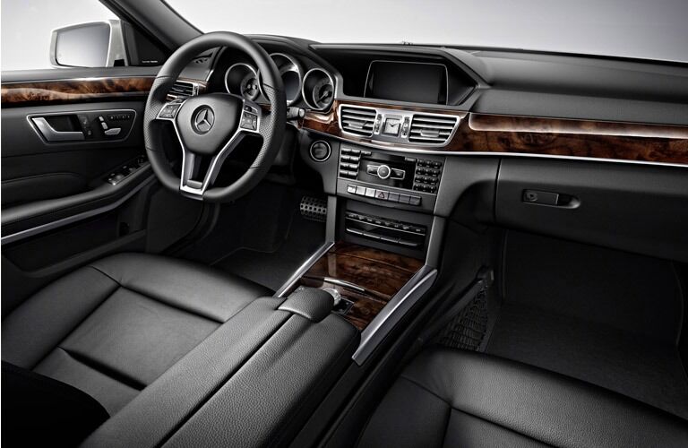 Wood trim can be a part of the interior on a used Mercedes-Benz E-Class near Dallas TX.