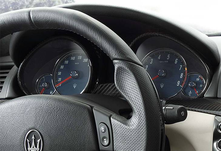 Dashboard of Maserati model