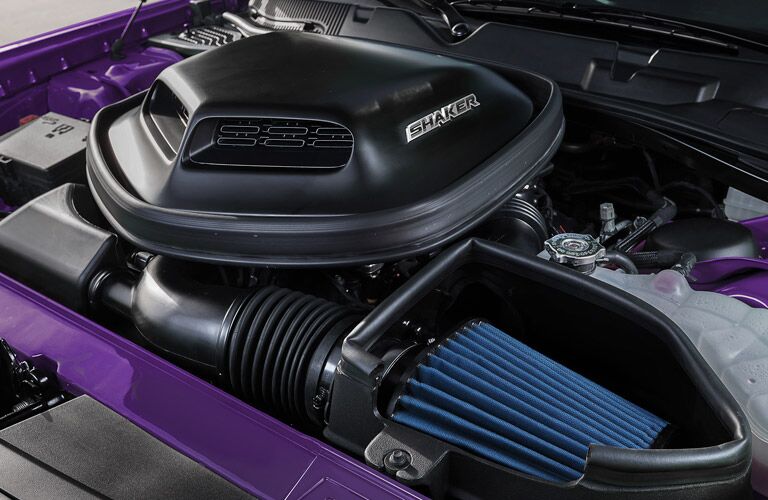 Used Dodge Challenger shaker hood and engine
