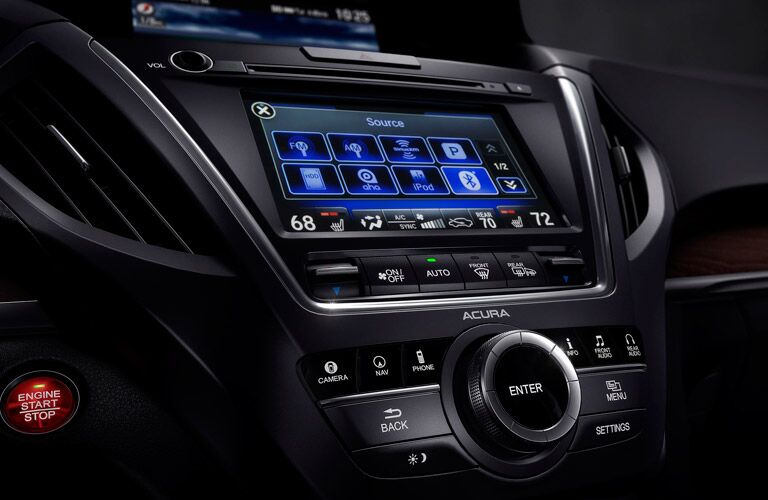 Acura MDX entertainment console