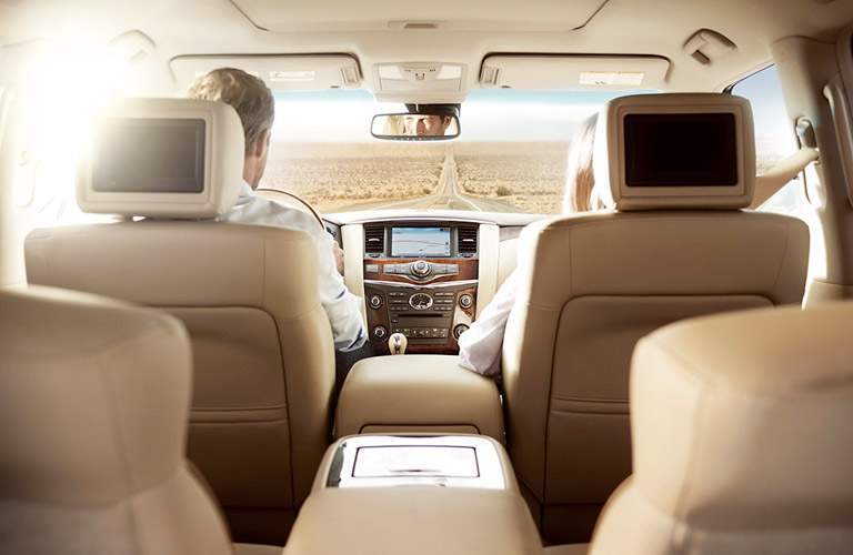2017 INFINITI QX80 interior from rear seat