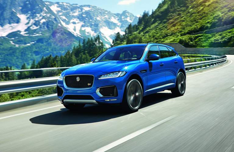 Used Jaguar F-PACE in blue