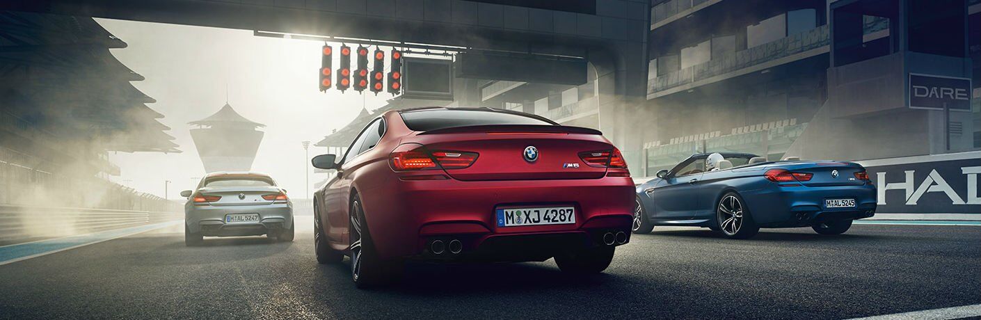 BMW M6 models in a row