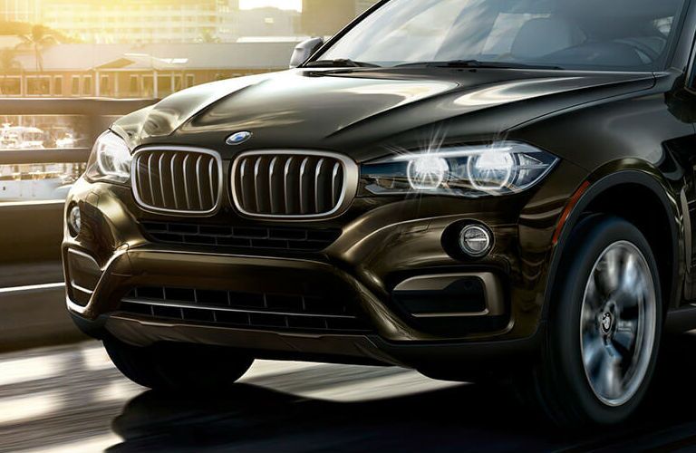 BMW X6 front grille and headlights
