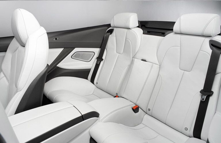 BMW 6 Series white leather seating