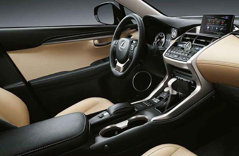 Lexus NX front seat view