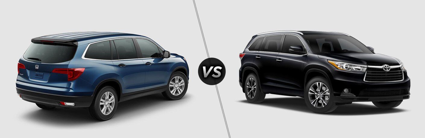2017 Honda Pilot Vs Toyota Highlander