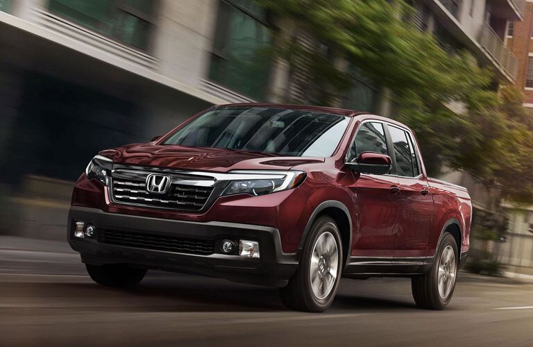 Honda Ridgeline driving on a road