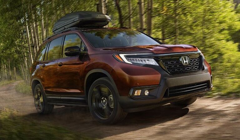 2019 Honda Passport driving on an off-road trail