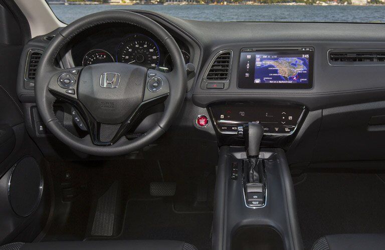 2017 honda hr-v interior touchscreen navigation steering wheel
