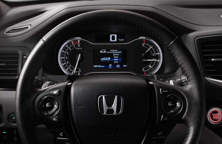 2017 Honda Pilot interior steering wheel multi-information display