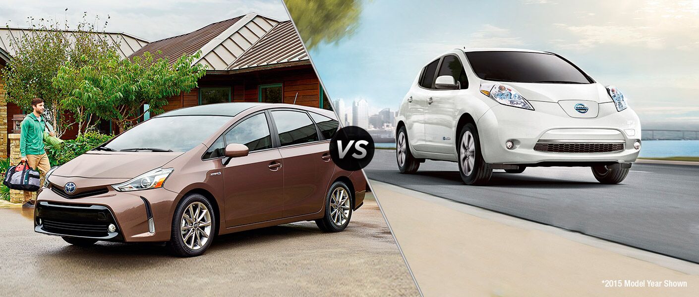 2016 Toyota Prius V Vs Nissan Leaf