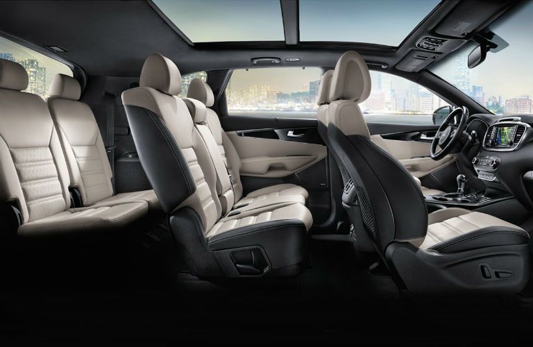How many seats doe the Kia Sorento have?