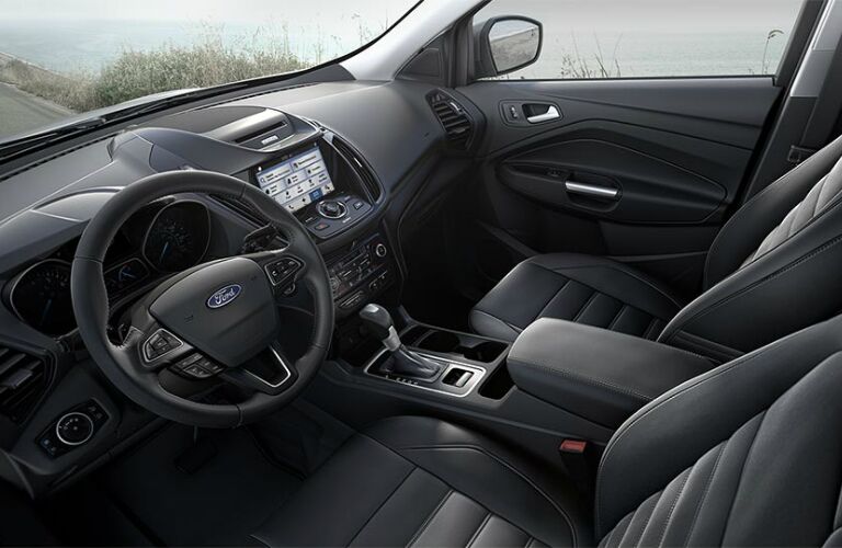 2017 Ford Escape black interior