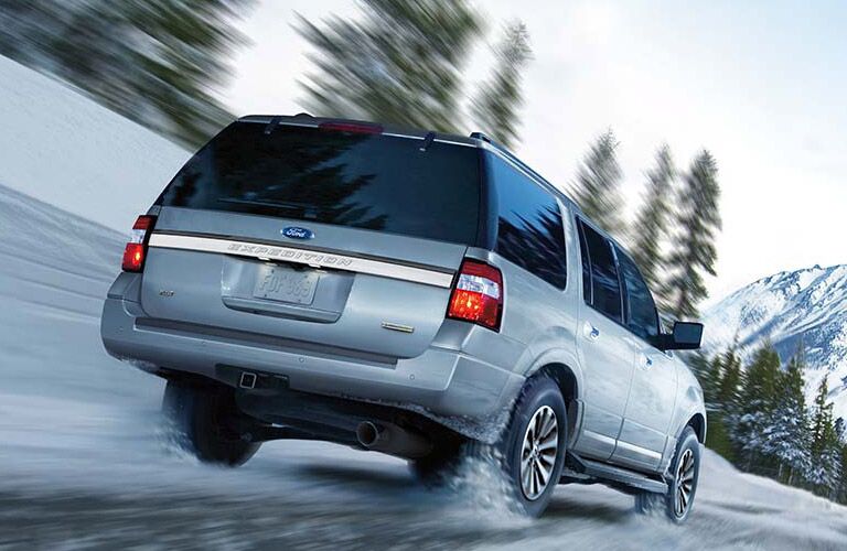 2016 Ford Expedition on the road in winter
