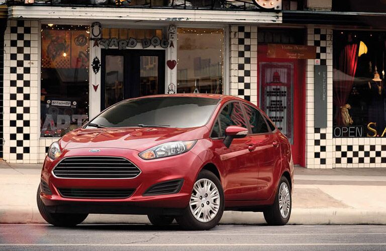 Stylish red 2016 Ford Fiesta in town