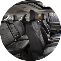 Interior of the 2016 Ford Focus