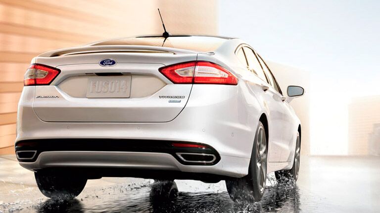 2016 Ford Fusion from the rear