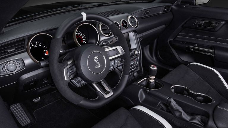 Even the interior of hte 2016 Ford Mustang Shelby GT350R Atlanta GA is great.
