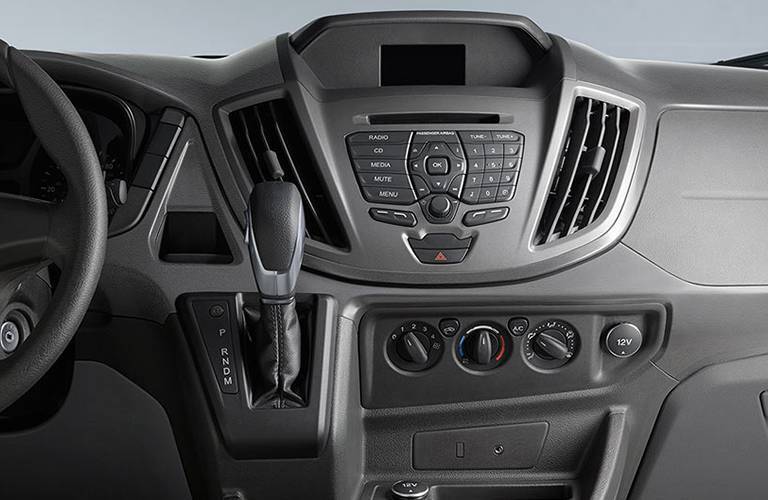 Control center on the 2016 Ford Transit at Akins Ford